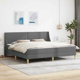  Okvir kreveta s madracem Tamno siva 180 x 200 cm Poliester | shoptok.hr