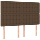  Okvir za krevet s uzglavljem tamnosmeđi 140x200 cm od tkanine | shoptok.hr