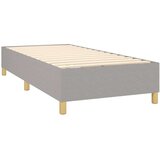 Box spring postelja z vzmetnico svetlo siva 90x190 cm blago, (20901050) | Shoptok.si