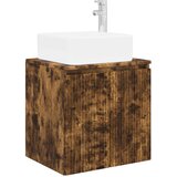 vidaXL Umivalnik s pritrditev na steno Dimljen hrast 49,5 x 41 x 63 cm, (5000245534) | Shoptok.si