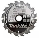 Makita rezni list za drvo SPECIALIZED TCT 136x20mm 16z B-10643 | Eponuda.ba
