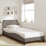 Krevet s madracem Dover smeđesivi 90x190 cm od tkanine | Eponuda.ba
