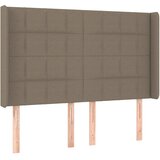 Maison Chic posteljno vzglavje - vzglavna omarica - nočna omarica z ušesi taupe 147x16x118/128 cm blago, (21711482) Cene