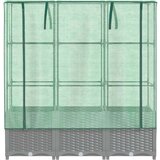  Povišena gredica s pokrovom za staklenik 120 x 40 x 138 cm | shoptok.hr