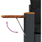 vidaXL 7-dijelni set vrtnih sofa od poliratana s jastucima crni | shoptok.hr