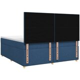  Boxspring krevet s madracem Plava 200 x 200 cm Tkanina | shoptok.hr
