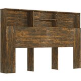  Uzglavlje s ormarićem boja dimljenog hrasta 160 x 19 x 103,5 cm | shoptok.hr