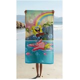 Jerry Fabrics Bombažna otroška brisača 70x140 cm Sponge Bob "Tropical Duo" – | Shoptok.si