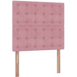 vidaXL Okvir kreveta s madracima ružičasti 90x190cm baršunasti | shoptok.hr