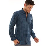 Dewberry G724 MEN'S SHIRT-LACİVERT-RIGHT | Shoptok.si