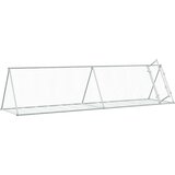 vidaXL Kavez za zečeve srebrni 400 x 105 x 91 cm od pocinčanog čelika | shoptok.hr
