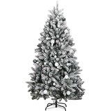  Umjetno božićno drvce 300 LED sa šarkama i kuglicama 270 cm | shoptok.hr