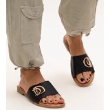 Gemre Black flip-flops with a buckle Almeita | Shoptok.si