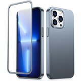 Joyroom Ovitek za iPhone 13 Pro, zadnji in sprednji pokrov + kaljeno steklo, siv, (21522548) Cene