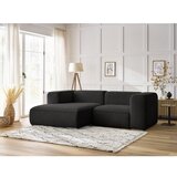 Bobochic Paris Crna kutna garnitura od bouclé tkanine (s lijevim kutom) Zephyr – | shoptok.hr