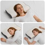  Jastuk s jastukom Bijelo 60 x 34 x 11 cm Poliester | shoptok.hr