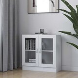  Vitrina bijela 82,5 x 30,5 x 80 cm konstruirano drvo Cijene