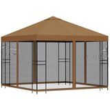 Vrtni gazebo s stranskimi stenami 3 x 3 m Bež - - Bež - 31.06 - 3 x 3 m - 2025- | Shoptok.si