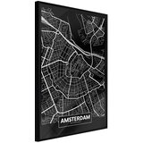  Poster - City Map: Amsterdam (Dark) 40x60 Cijene