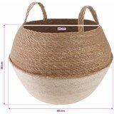  Saksija za biljke s ručkama Bijela Ø 45 x 36 cm - Bijelo Ø 45 x 36 cm 1 | shoptok.hr