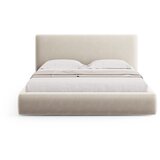 Cosmopolitan Design Bež tapecirani bračni krevet s prostorom za odlaganje s podnicom 140x200 cm Colonel – | shoptok.hr