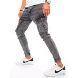 DStreet Spodnie męskie jeansowe typu bojówki jasnoszare | Shoptok.si