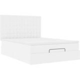  Otomanski krevet s madracem bijeli 140x190cm umjetna koža | shoptok.hr