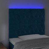  LED uzglavlje tamnoplavo 90x7x118/128 cm baršunasto | shoptok.hr