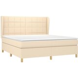  s oprugama i madracem krem 160x200 cm od tkanine | shoptok.hr
