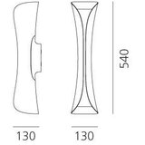 ARTEMIDE 1373020A - zidno svetlo cadmo 2xGU10/10W/230V belo | Eponuda.com