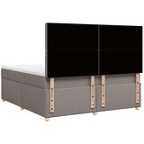 Krevet s oprugama i madracem smeđesivi 180x200 cm tkanina | shoptok.hr