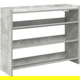 vidaXL Regal za čevlje betonsko siv 80x25x62 cm inženirski les | Shoptok.si