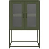  Visoka ploča maslinasto zelena 68x39x107 cm čelik | shoptok.hr