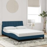  Krevet s madracem Hanko plavi 140x190 cm baršunasti | shoptok.hr