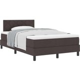 Box Postelja z vzmetnico z vzmetnico Temno rjava 120 x 190 cm blago, (5000126201) | Shoptok.si