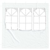  Zid šatora za zabavu 2 pcs 200 x 195 cm Bijela PE i čelik | shoptok.hr
