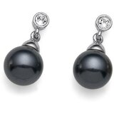 Oliver Weber ženske Lucent Dark Grey Crystal mindjuše sa crnim swarowski perlama Cene