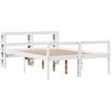  Krevet za starije s uzglavljem bijeli 150 x 200 cm borovina | shoptok.hr