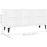TV ormarić s metalnim nogama bijeli 103 5 x 30 x 50 cm | shoptok.hr