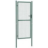 vidaXL vrata za ogradu čelična 100 x 200 cm zelena | shoptok.hr