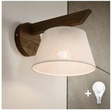  Brilagi - LED zidno svetlo ANTHONY 1xE14/40W/230V hrast-orah/bela | Eponuda.com