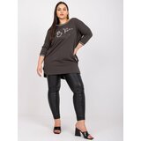 RELEVANCE Tunic-RV-TU-7564.57-dark khaki | Shoptok.si