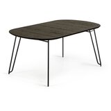 Kave Home crni blagovaonski stol na razvlačenje Norfort, 140 x 90 cm Cijene