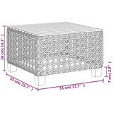 vidaXL 9-dijelni set vrtnih sofa s jastucima bež od poliratana | shoptok.hr