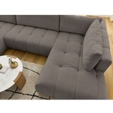 Bobochic Paris Sivorjava raztegljiva/s prostorom za shranjevanje kotna sedežna garnitura (desni kot/v obliki črke "U") Fuji – | Shoptok.si