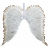  Novogodišnja dekor krila sa perjem 60 cm Cene'.'