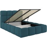 Modern Living Oblazinjena Postelja Cloudy, Turkizna, 140x200 | Shoptok.si