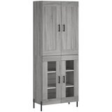 Maison Chic Visoka Komoda - Predalnik siva sonoma 69,5x34x180 cm inženirski les, (21721991) Cene
