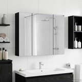  Kupaonski ormar s ogledalom Crni hrast 60 x 14,5 x 50 cm | shoptok.hr