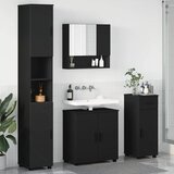  Set namještaja za kupaonicu 4 kom. Crna 61 x 35 x 64 cm | shoptok.hr